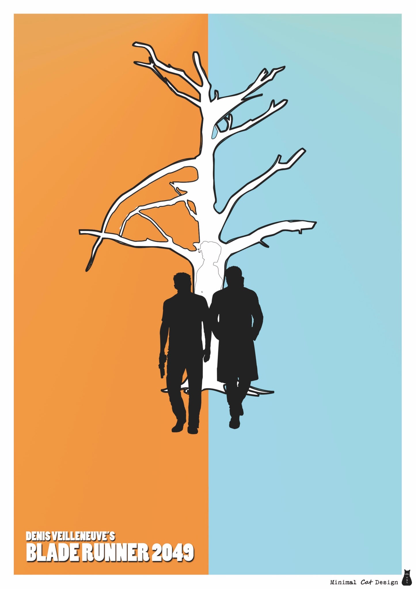 Póster Digital – Blade Runner de Minimalcatdesign