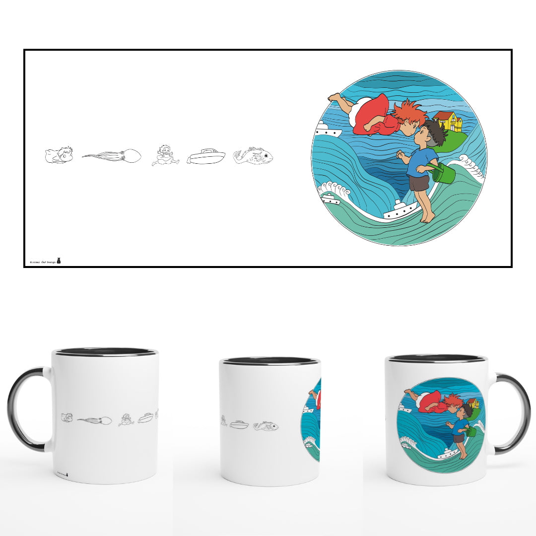 Póster Artístico – Ponyo on the Cliff by the Sea (2008) de Hayao Miyazaki