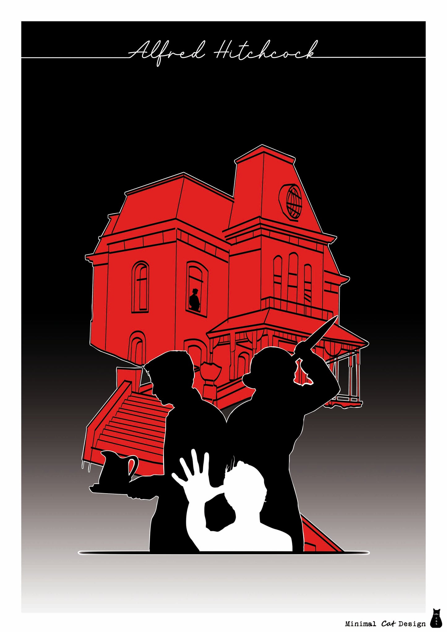 Psycho – Poster Artístico | minimalcatdesign