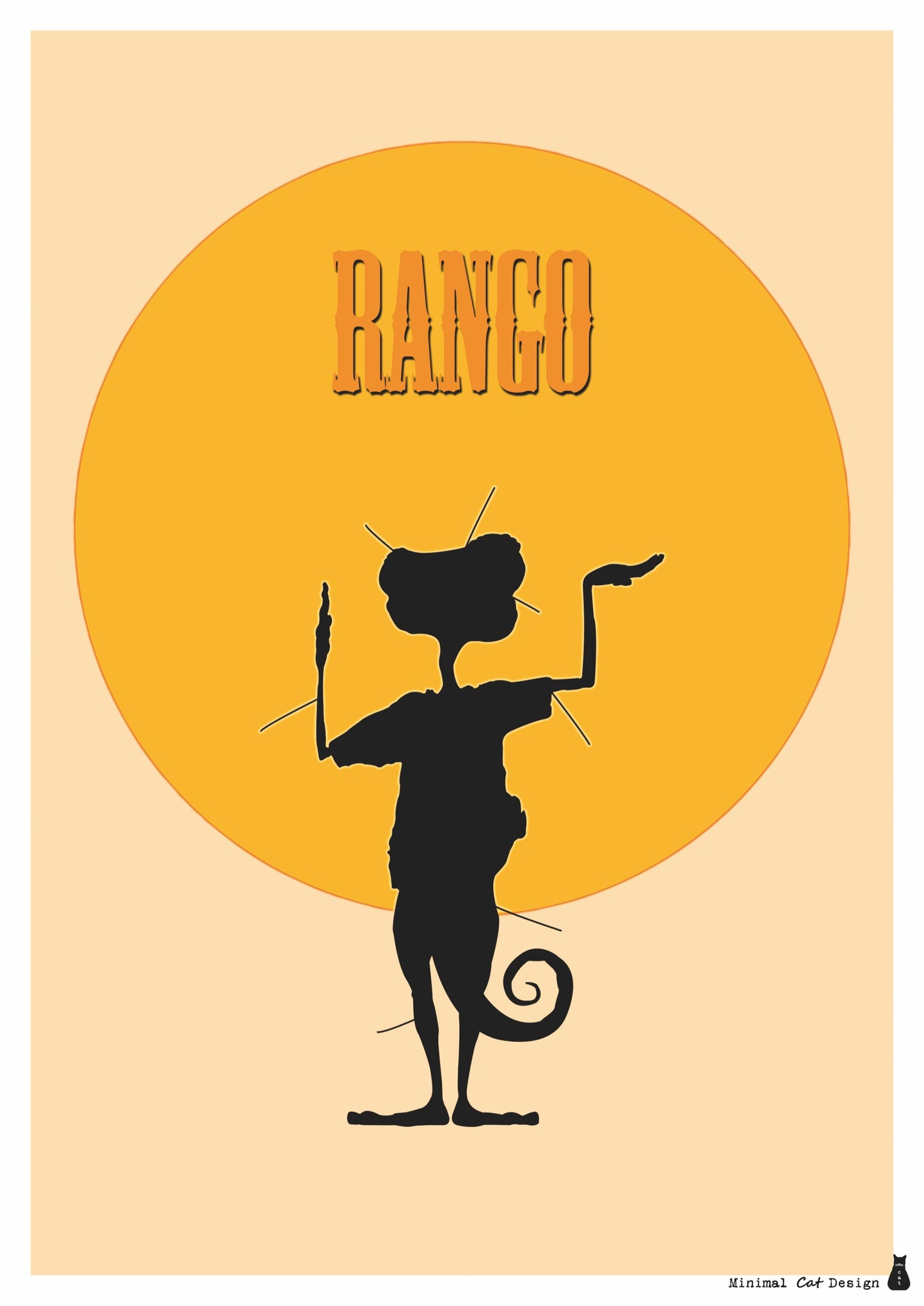 Póster Digital – Rango de Minimalcatdesign