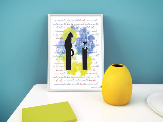 Póster Artístico – Birds de Minimalcatdesign