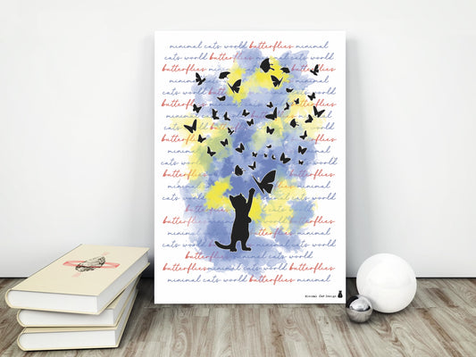 Póster Artístico – Butterflies de Minimalcatdesign