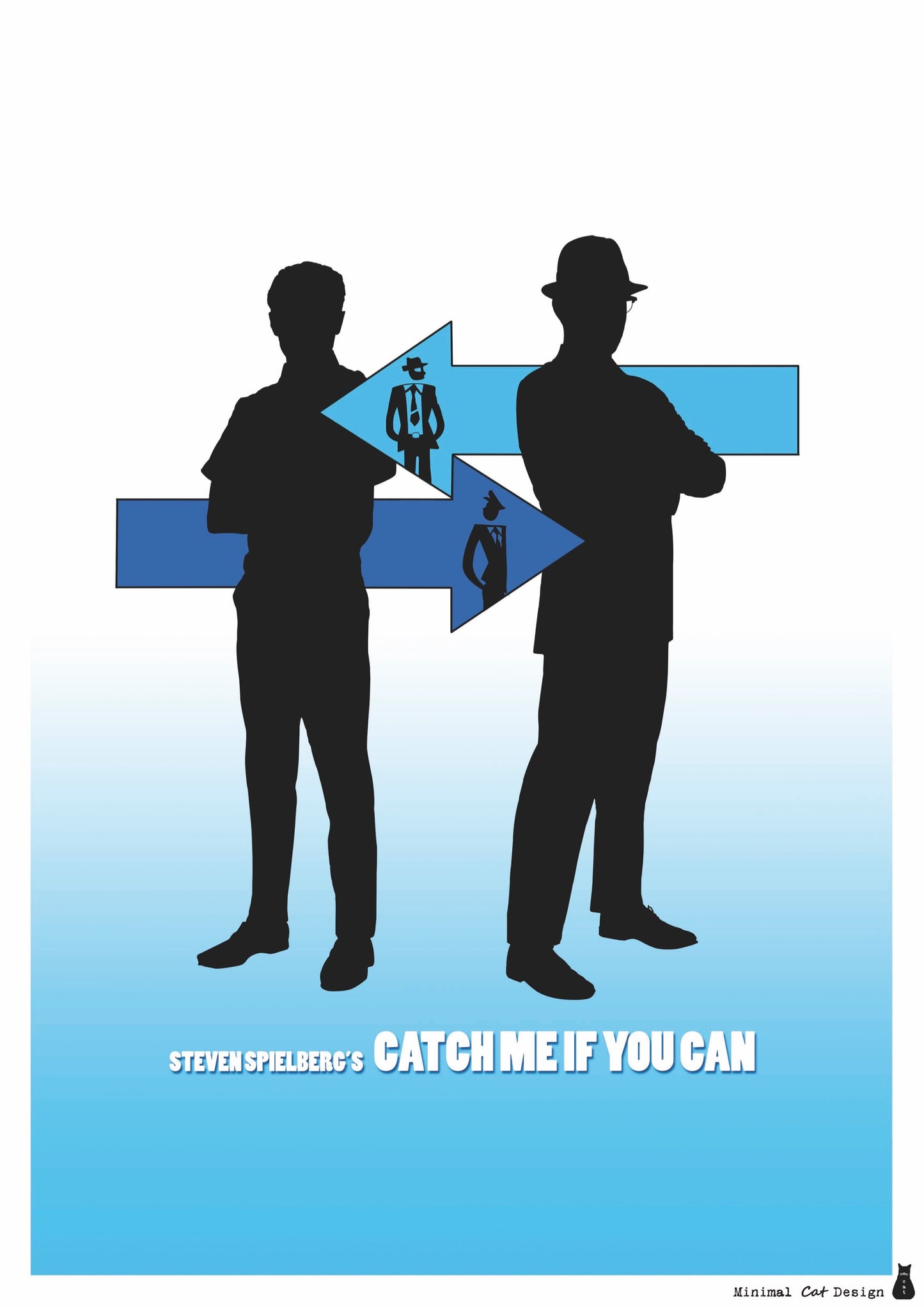 Póster Digital – Catch Me If You Can de Minimalcatdesign