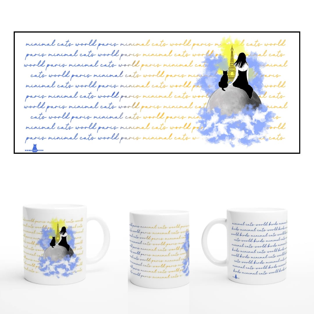 Póster Artístico – Chats Parisians de Minimalcatdesign