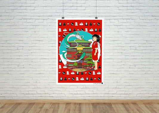 Póster Artístico – Spirited Away (2001) de Hayao Miyazaki