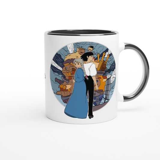 Howls moving castle – Taza Artística vista derecha | minimalcatdesign