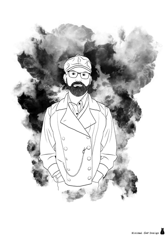 Retrato personalizado ilustrado – Formato digital o físico.