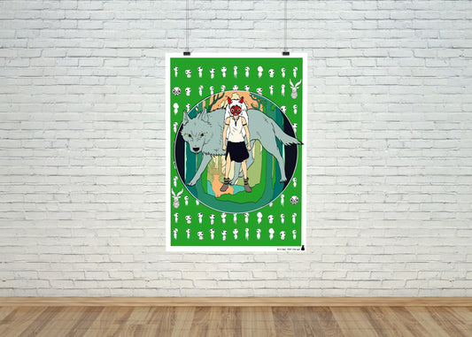 Póster Artístico – Princess Mononoke (1997) de Hayao Miyazaki