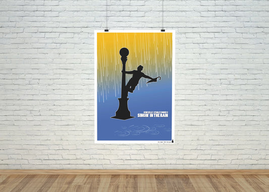 Singin in the rain – Poster Artístico | minimalcatdesign
