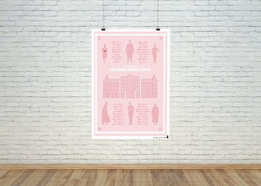 Póster Artístico – The Grand Budapest Hotel (2014) de Wes Anderson