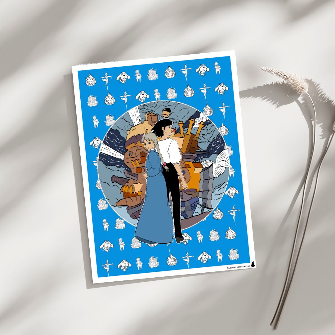 Posters y tazas anime | minimalcatsdesign