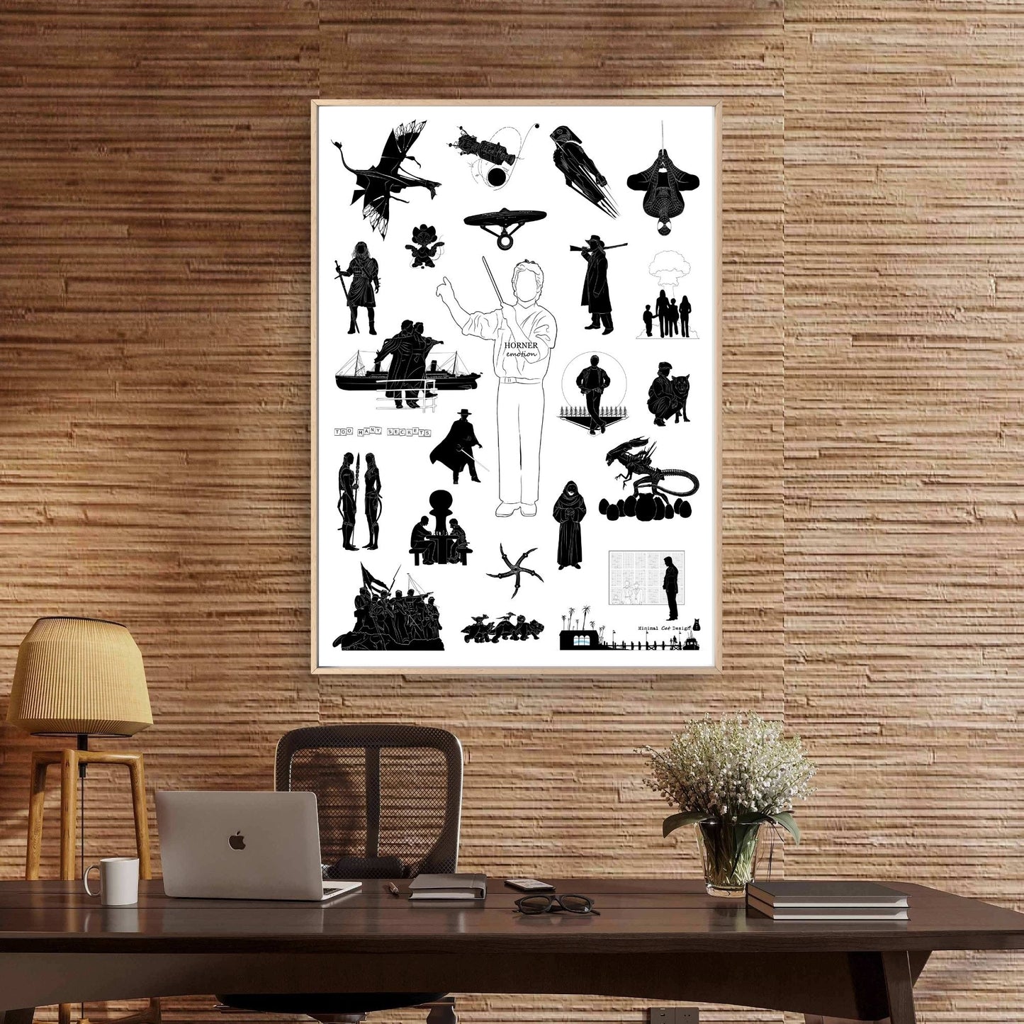 Póster Digital – James Horner de Minimalcatdesign