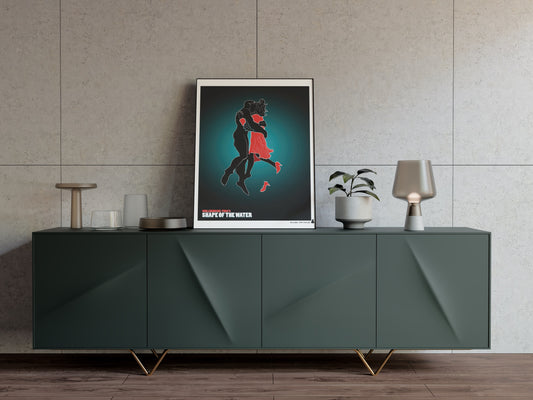 The shape of the water – Poster Artístico en mueble de salón | minimalcatdesign