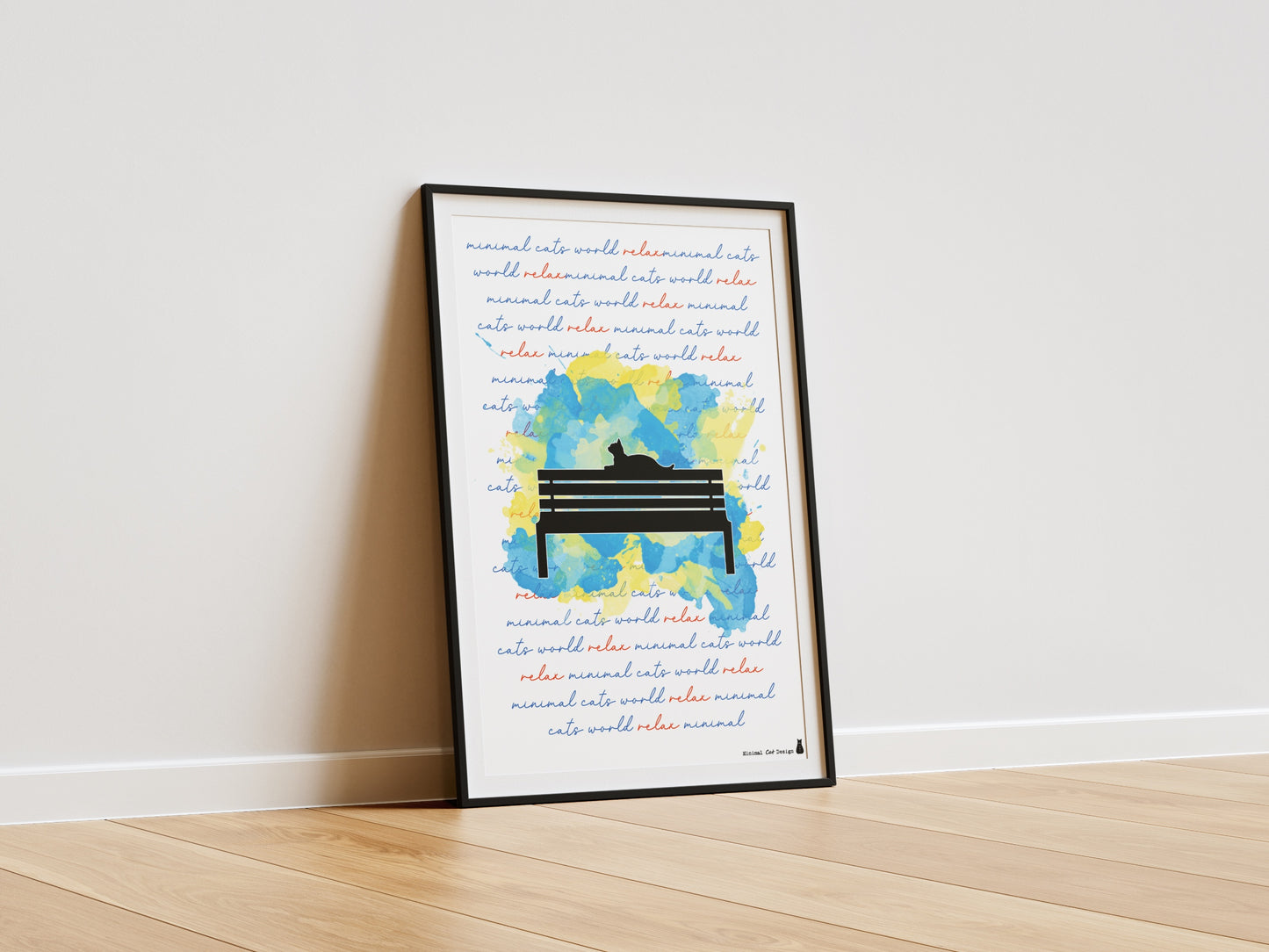 Póster Artístico – Cat Banco de Minimalcatdesign