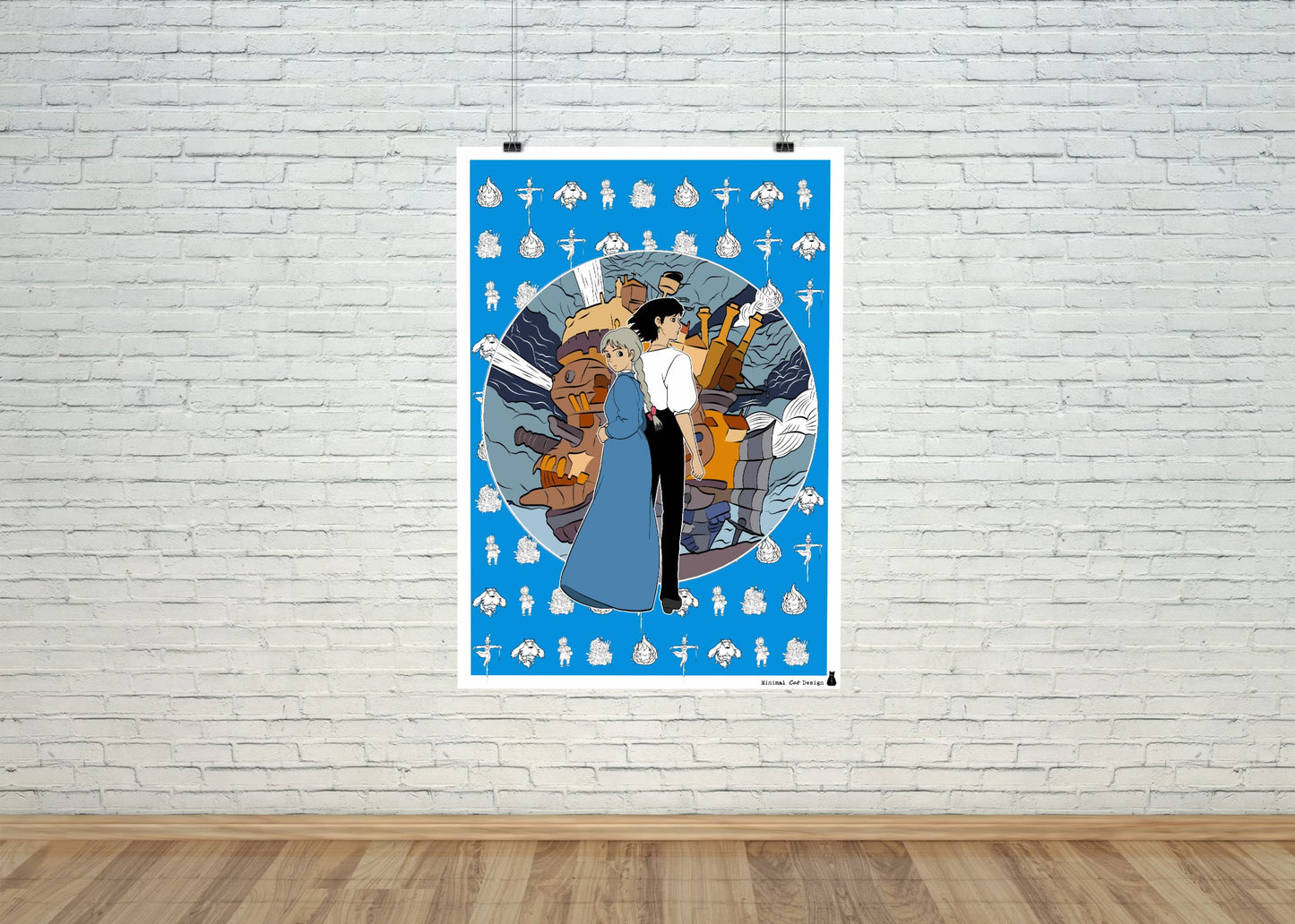 Póster Artístico – Howl’s Moving Castle (2004) de Hayao Miyazaki