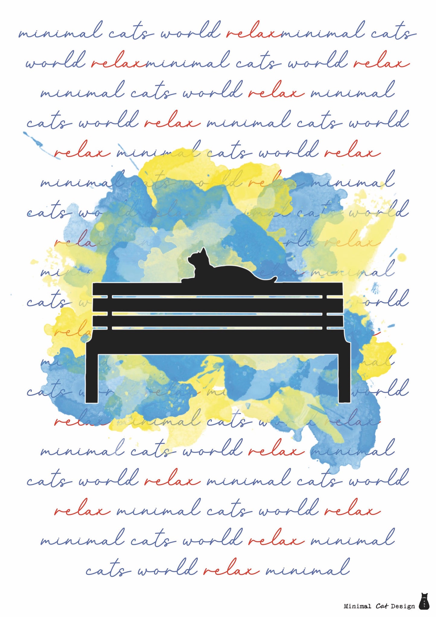 Póster Artístico – Cat Banco de Minimalcatdesign