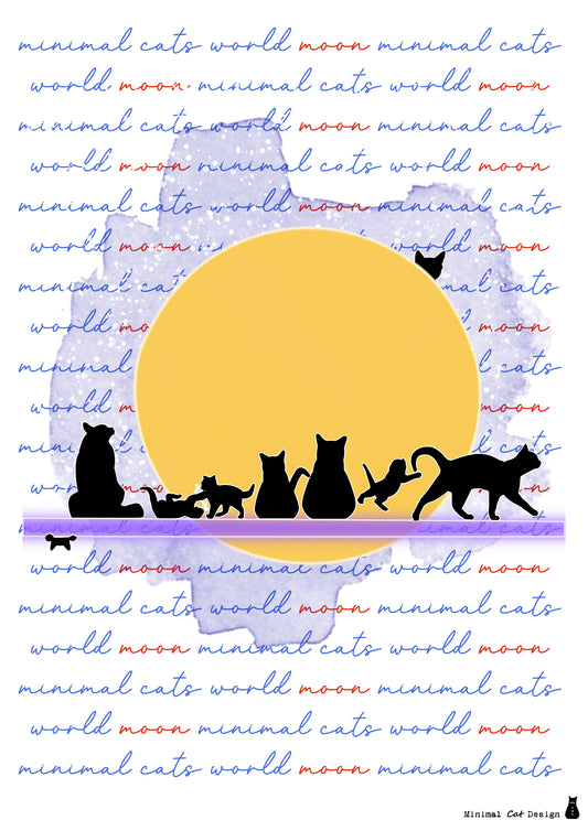 Póster Artístico – Cat Life de Minimalcatdesign