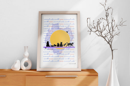 Póster Artístico – Cat Life de Minimalcatdesign