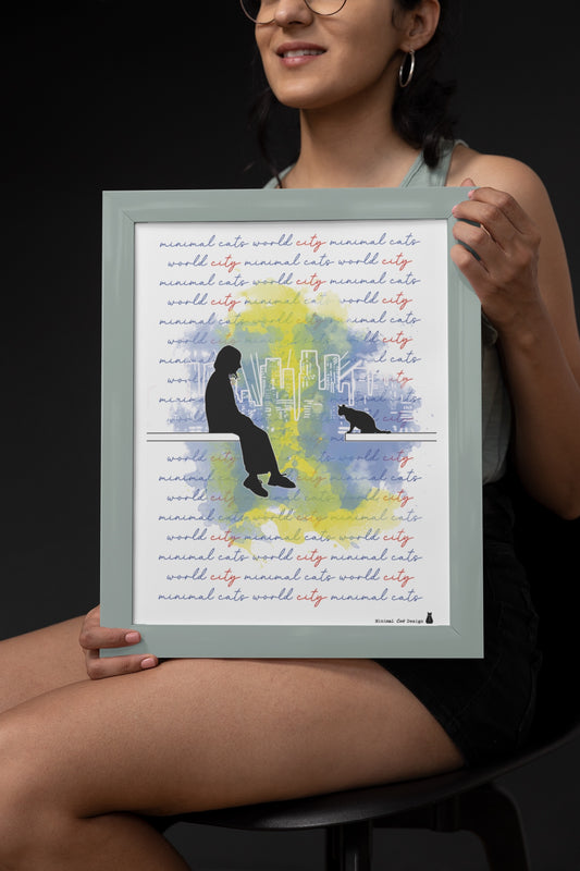 Póster Artístico – Curious Girl de Minimalcatdesign