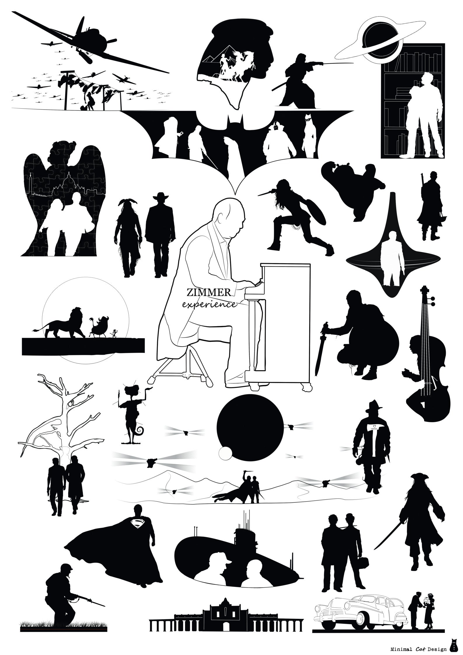 Poster musica y cine | Hans Zimmer | minimalcatdesign