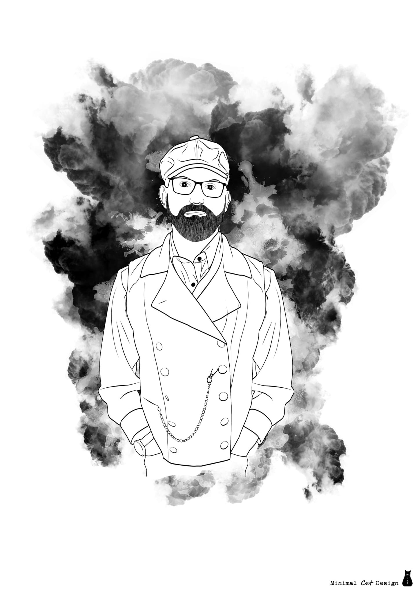 Retrato personalizado ilustrado – Formato digital o físico.