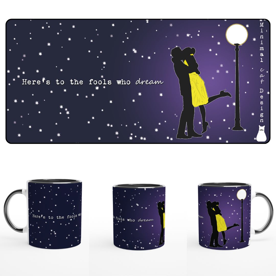 La La Land – Taza Artística version noche | minimalcatsesign