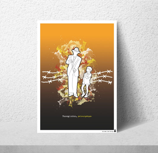 Póster  – Life is Beautiful | minimalcatdesign