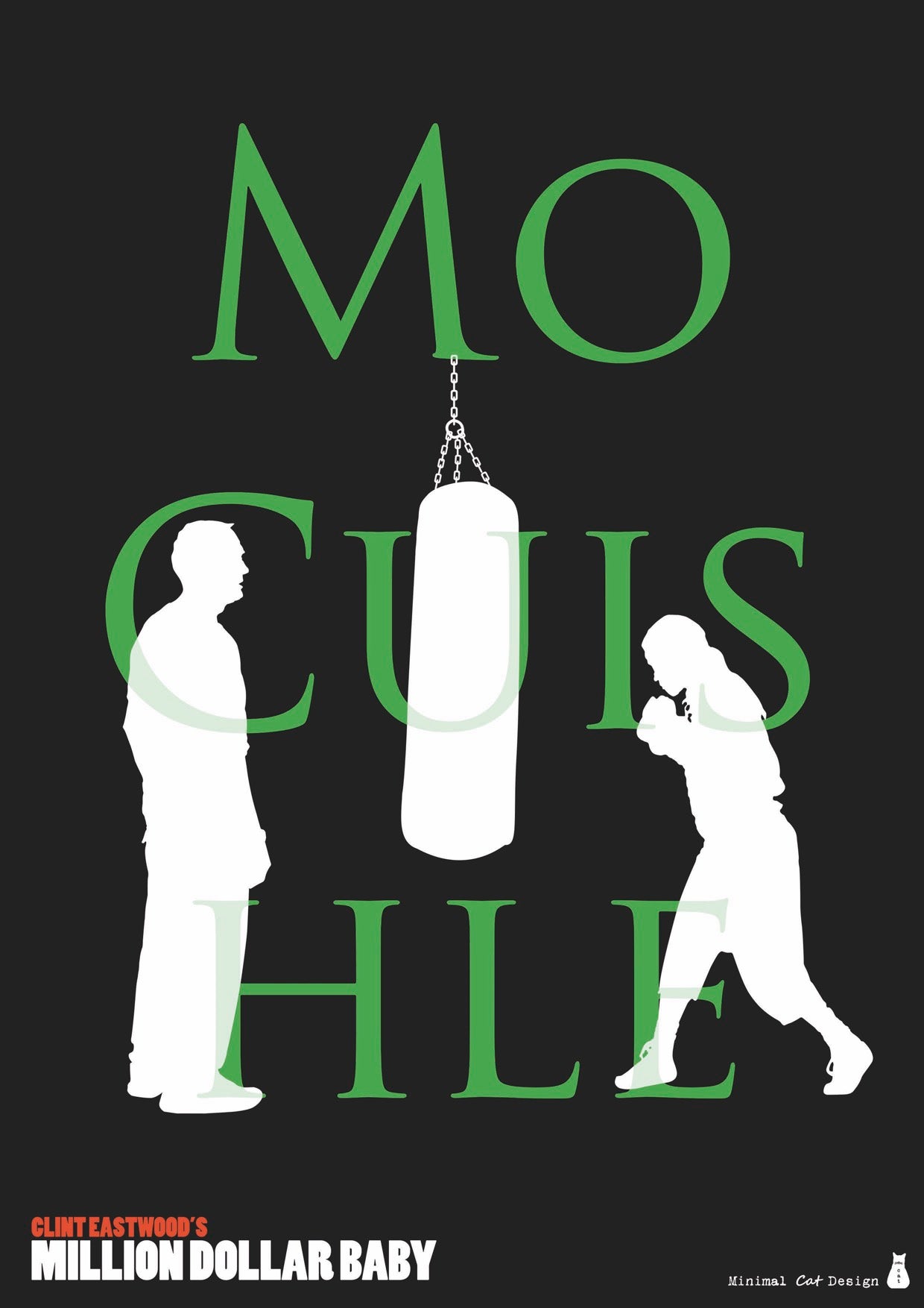 Póster Digital – Million Dollar Baby de Minimalcatdesign