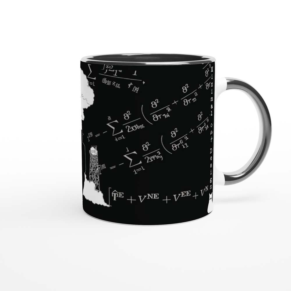 Oppenheimer – Taza Artística vista derecha | minimalcatdesign