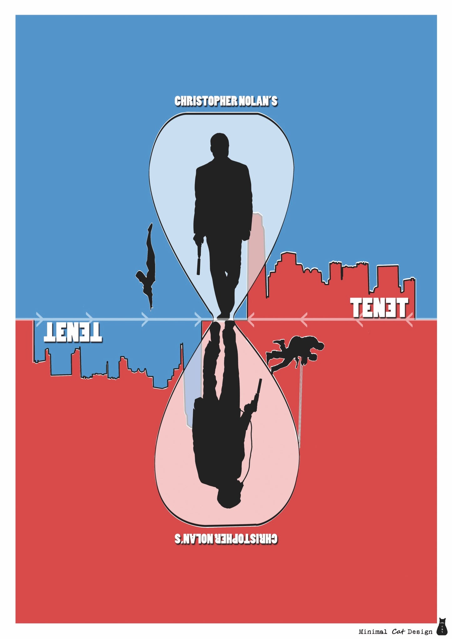 Póster Digital – Tenet de Minimalcatdesign