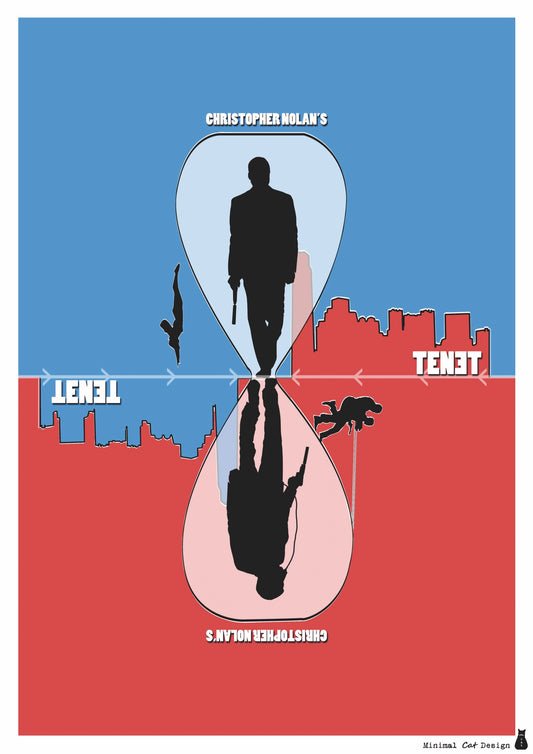 Póster Digital – Tenet de Minimalcatdesign